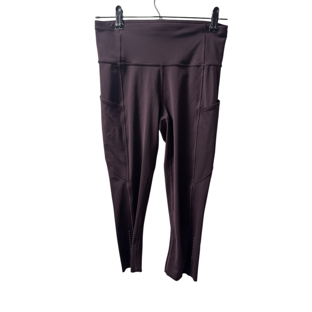 Lululemon Crop Legging, high waist, Size 6, pockets, purple - Picture 2 of 7
